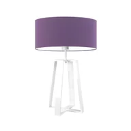 Lampy stojące - Lampa podłogowa LYSNE Thor, 60 W, E27, fioletowa/biała, 61x40 cm - miniaturka - grafika 1