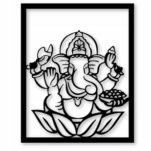 Słoń szaman Obraz Ażurowy Loft Obraz 3D Dekoracja do salonu/ Kuchni - Dekoracje domu - miniaturka - grafika 1