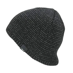 SEALSKINZ Unisex wodoodporna czapka odblaskowa zimna pogoda - czarna, mała/średnia - Czapki damskie - miniaturka - grafika 1