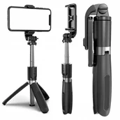 Selfie stick - SELFIE STICK 3w1 ZE STATYWEM I PILOTEM BLUETOOTH - miniaturka - grafika 1