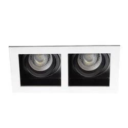 Kanlux Oczko halogenowe Aret 26723 lampa sufitowa wpuszczana downlight 2x35W GU10/G5.3 białe - Lampy sufitowe - miniaturka - grafika 1