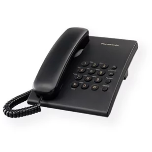 Panasonic Corded KX-TS500FXB 475 g, 150 x 200 x 96 mm, czarny - Telefony stacjonarne - miniaturka - grafika 1