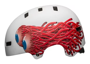 BELL kask rowerowy dziecięcy/juniorski SPAN matte white eyes BEL-7129039 - Kaski rowerowe - miniaturka - grafika 1