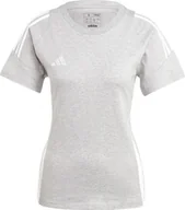Koszulki i topy damskie - Adidas Koszulka damska adidas Tiro 24 Sweat Tee szara IR9355 S - miniaturka - grafika 1