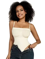 Body - Body modelujące z odpinanymi ramiączkami - Beżowy XL - miniaturka - grafika 1