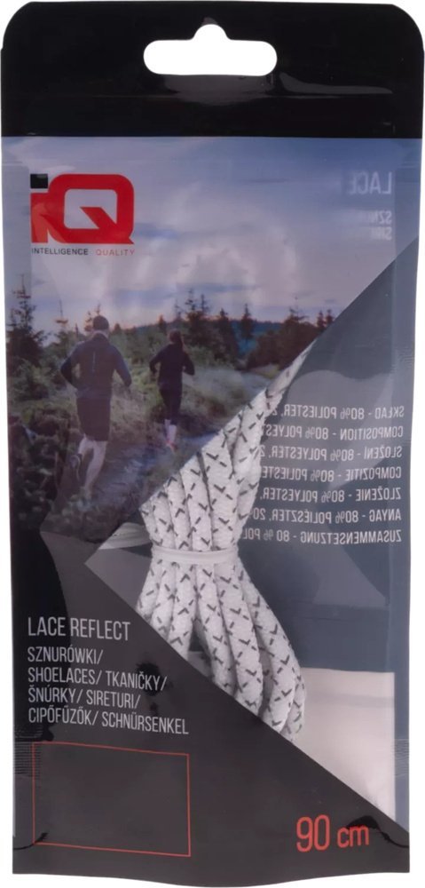 IQ Sznurówki Iq intelligence quality LACE REFLECT biały rozmiar 90 cm