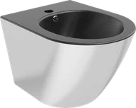 Bidety - Mexen Lena bidet wiszący, czarny mat/srebrny - 35224874 - miniaturka - grafika 1