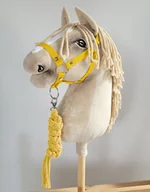 Zabawki i gry sportowe - Zestaw do Hobby Horse: kantar A3 + uwiąz ze sznurka - żółty - miniaturka - grafika 1