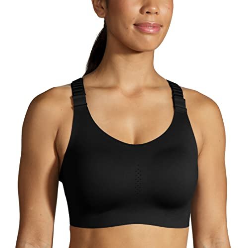 BROOKS 350085001 Dare Racerback Run Bra 2.0 Biustonosz sportowy Damski Czarny Rozmiar 0382D