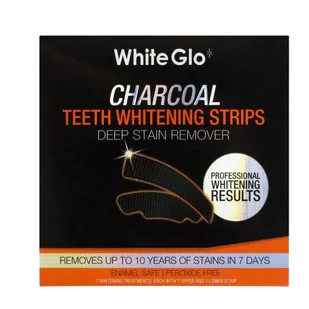 White Glo Barros Laboratories Charcoal - paski wybielające do skutecznego wybielania zębów w domu - Wybielanie zębów - miniaturka - grafika 2