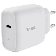 Zasilacze do laptopów - Zasilacz Trust Maxo 45 W USB-C s kabelem USB-C/USB-C, 2 m - bílý (25138) Biały - miniaturka - grafika 1