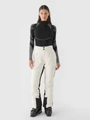 Spodnie narciarskie - 4F Spodnie narciarskie membrana Dermizax 20000 damskie - białe XS - miniaturka - grafika 1