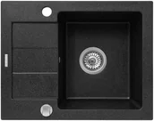 Zlewozmywaki - Pyramis SPARTA MINI 56x44 1B 1D czarny 70179412 - miniaturka - grafika 1