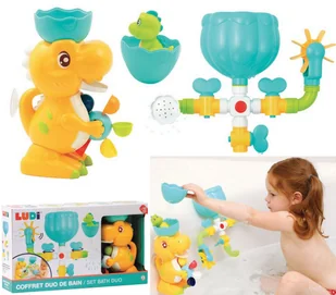 Zestaw zabawka do kąpieli 2w1 Dinozaur zabawa kąpielowa wanna 10m+ LUDI - Zabawki do kąpieli - miniaturka - grafika 1