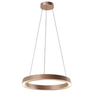 Lampy sufitowe - Wisząca lampa pierścień Garta PL0149 LED 12+24W 3000K różowe złoto - miniaturka - grafika 1