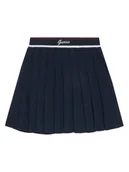 Spódnice - Guess Spódnica plisowana J5BD16 Z1152 Granatowy Regular Fit - miniaturka - grafika 1