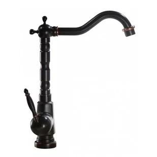 REA Bateria umywalkowa/kuchenna retro Bona Old Black B0183 - Baterie kuchenne - miniaturka - grafika 1