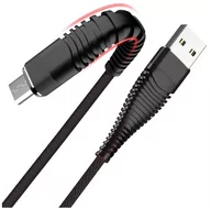 Kable USB - LIBOX Kabel USB micro USB wzmacniany czarny LB0152 LIBOX LB0152 - miniaturka - grafika 1