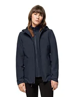 Kurtki damskie - Jack Wolfskin Damska Kurtka Moonrise 3 w 1, Niebieski (Night Blue), Xs - miniaturka - grafika 1