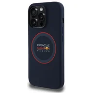 Etui i futerały do telefonów - Etui RED BULL Silicone Red Ring MagSafe do Apple iPhone 14 Pro Granatowy - miniaturka - grafika 1