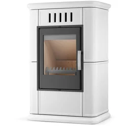 FLAMA Piec kominek kaflowy piecyk koza OLBIA Ivory 7,5 kW - Piece i kotły grzewcze FLAMA Piec kominek kaflowy piecyk koza OLBIA Ivory 7,5 kW - Piece i kotły grzewcze - miniaturka - grafika 1