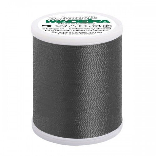 Nitka hafciarska MADEIRA Polyneon 40, 1000 m, ciemno szara