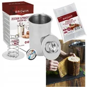 Artykuły masarskie - ZESTAW SZYNKOWAR do WYROBU WĘDLIN na 1,5KG MIĘSA TERMOMETR WORECZKI - miniaturka - grafika 1