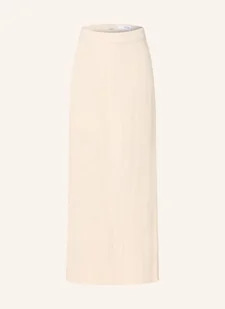 Selected Femme Spódnica Z Dodatkiem Lnu beige - Spódnice - miniaturka - grafika 1