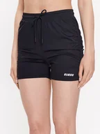 Spodenki damskie - Guess Szorty sportowe Ella V3GD14 MC04A Czarny Slim Fit - miniaturka - grafika 1