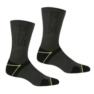 Skarpetki męskie - Regatta Męskie Skarpety Blister Protect II Czarno-limonkowy, Rozmiar: 39-42 - miniaturka - grafika 1