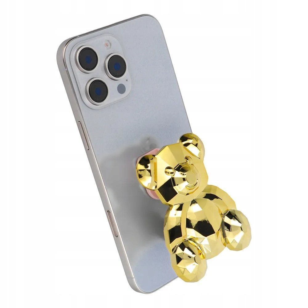 Uchwyt Stojak Miś Ring Podstawka na Telefon NA PALCE NAKLEJANY na ETUI