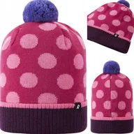Czapki dla dzieci - Czapka dziecięca Reima Jenkka 52/54 różowa wełna merino ciepła oddychająca - miniaturka - grafika 1