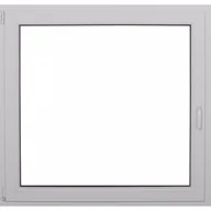 Okna - Okno PCV 2-szybowe fasadowe O5 białe 865x835 mm otwierane do wewnątrz lewe - miniaturka - grafika 1