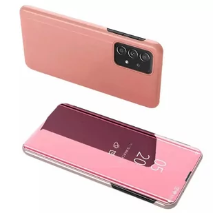 Hurtel Clear View Case futerał etui z klapką Samsung Galaxy A73 różowy - Etui i futerały do telefonów - miniaturka - grafika 1
