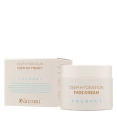 Kremy do twarzy - NACOMI Deep Hydration Krem Do Twarzy Coconut 40ml - miniaturka - grafika 1
