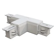 Lampy pozostałe - TRINITY łącznik T trójnik lewy biały do szyny 3-fazowej natynkowej - miniaturka - grafika 1