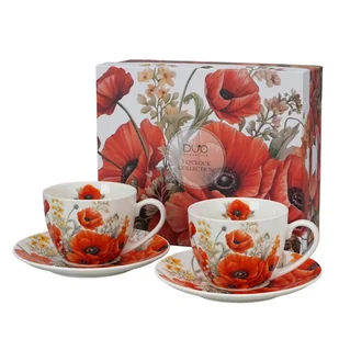 Zestaw 2 filiżanek Maki 270 ml - Filiżanki - miniaturka - grafika 1