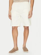 Spodenki męskie - Guess Jeans Szorty materiałowe M5GD44 WGCV1 Écru Regular Fit - miniaturka - grafika 1