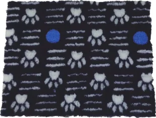 ZOLUX Posłanie izolujące dry bed z wzorem w łapki 75x95 kol. granatowy - Legowiska dla psów - miniaturka - grafika 1