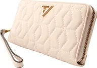 Portfele - Guess, Elenia, Textile Wallet, SLG Large Zip, Stone, For Women For Women - miniaturka - grafika 1