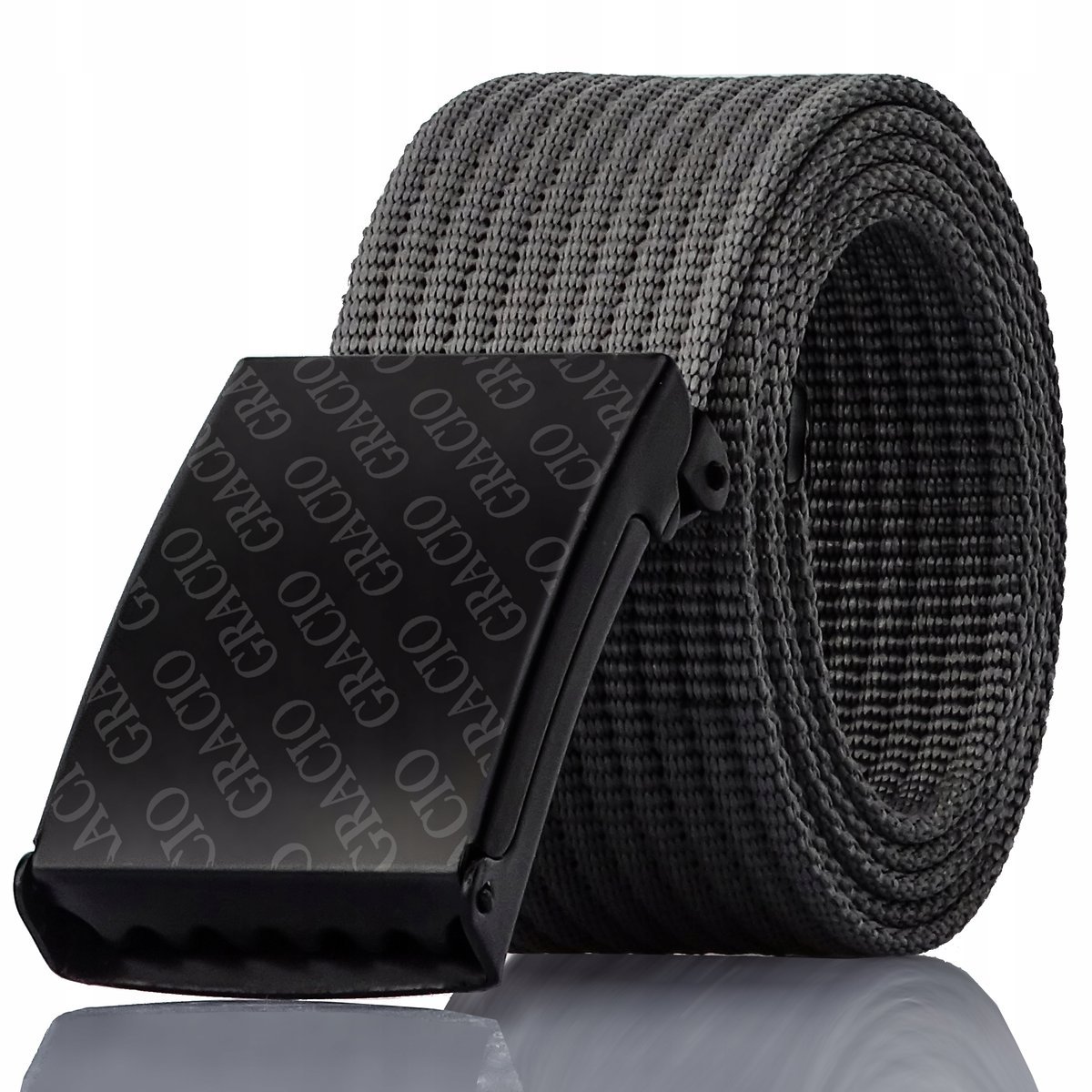 Gracio Pasek Parciany do Spodni Jeansów Szary 165cm