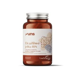 UNS Drażliwe Jelita Ibs 30vegcaps - Witaminy i minerały dla sportowców - miniaturka - grafika 2