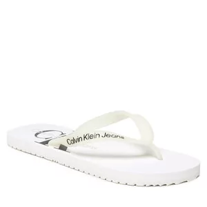 Japonki Calvin Klein Jeans - Beach Sandal Monogram Tpu YM0YM00838 White YBR - Klapki i japonki damskie - miniaturka - grafika 1