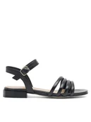 Sandały damskie - Badura Sandały E22-21451IBT Czarny - miniaturka - grafika 1