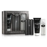 Zestawy kosmetyków damskich - Cuba Prestige Black zestaw woda toaletowa spray 90 ml + woda po goleniu 100 ml + żel pod prysznic 200 ml - miniaturka - grafika 1