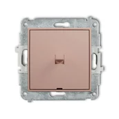 Wyłączniki światła i elektryczne - Wyłącznik pojedynczy dźwigniowy Karlik MINI - łososiowy - miniaturka - grafika 1
