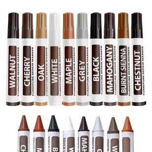 DUŻY ZESTAW DO NAPRAWY PANELI MEBLI DRZWI DREWNA PODŁOGI RYS MARKERY WOSKI - Pozostałe akcesoria do telefonów - miniaturka - grafika 1