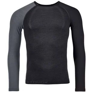 Koszulka męska Ortovox Competition Light LS M Rozmiar: XL / Kolor: czarny/szary - Koszulki sportowe męskie - miniaturka - grafika 1