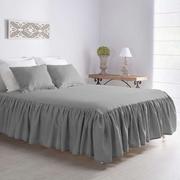 Narzuty - Narzuta na łóżko 160x200 frilly light grey - miniaturka - grafika 1