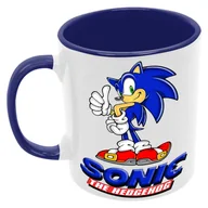 Kubki - Sonic11 Kubek Ceramiczny Prezent Tasse Mug Sonic The Hedgehog Knuckles Tails, Ciemnoniebieski 330 ml - miniaturka - grafika 1